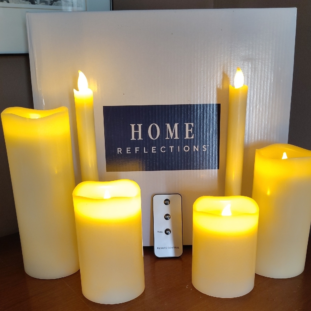 Flameless Candles 6 Piece Set With Remote, Kid Safe, Cozy & Convenient